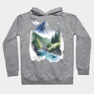 Clean and fresh nature illustration Hoodie